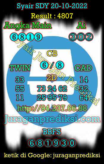 prediksi sdy 20 oktober 2022, syair sdy, syair sydney, prediksi sydney kamis 20 oktober 2022