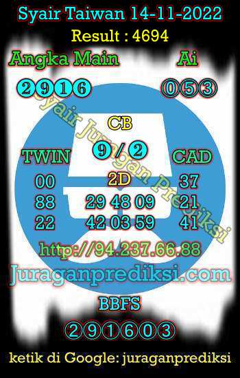 prediksi taiwan 14 november 2022, syair taiwan hari ni senin 14-11-2022, angka keluar togel taiwan, toto jitu taiwan 14 november 2022 akurat