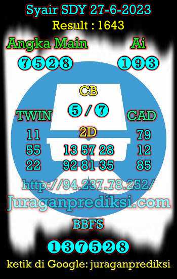 prediksi sdy 27 juni 2023, syair sdy hari ini selasa 27-6-2023, prediksi syair sydney 27 juni 2023, prediksi sdy jp jitu dan akurat