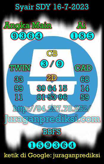 prediksi sdy 16 juli 2023, syair sdy hari ini minggu 16-7-2023, prediksi syair sydney 16 juli 2023, prediksi sdy jp jitu dan akurat