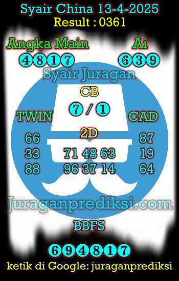 prediksi china 13 april 2025, syair china hari ini minggu 13-4-2025, bocoran china, prediksi china akurat, syair china, prediksi china jitu