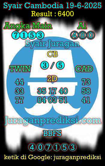 prediksi cambodia 19 juni 2025, syair cambodia hari ini kamis 19-6-2025, prediksi syair kamboja 19 juni 2025 4d jitu dan akurat