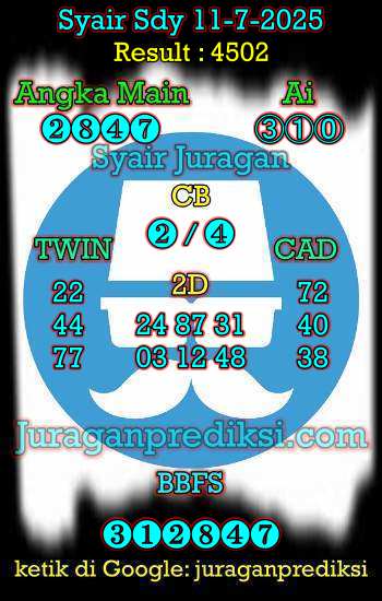 prediksi sdy 11 juli 2025, syair sdy hari ini jumat 11-7-2025, prediksi syair sydney 11 juli 2025, prediksi sdy jp jitu dan akurat