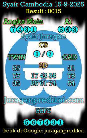 prediksi cambodia 15 september 2025, syair cambodia hari ini senin 15-9-2025, prediksi syair kamboja 15 september 2025 4d jitu dan akurat