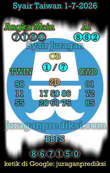 prediksi taiwan 1 juli 2026, syair taiwan hari ini rabu 1-7-2026, angka keluar togel taiwan, toto jitu taiwan 1 juli 2026 akurat