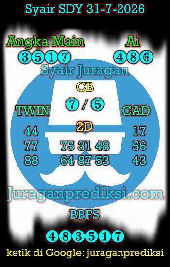 prediksi sdy 31 juli 2026, syair sdy hari ini jumat 31-7-2026, prediksi syair sydney 31 juli 2026, prediksi sdy jp jitu dan akurat