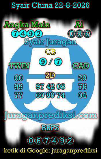 prediksi china 22 agustus 2026, syair china hari ini sabtu 22-8-2026, bocoran china, prediksi china akurat, syair china, prediksi china jitu