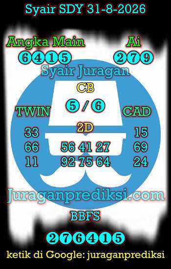 prediksi sdy 31 Agustus 2026, syair sdy hari ini senin 31-8-2026, prediksi syair sydney 31 Agustus 2026, prediksi sdy jp jitu dan akurat